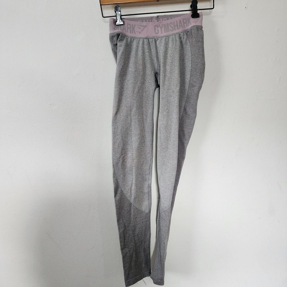 Gymshark Grey and Pink Leggings Size Small Dry